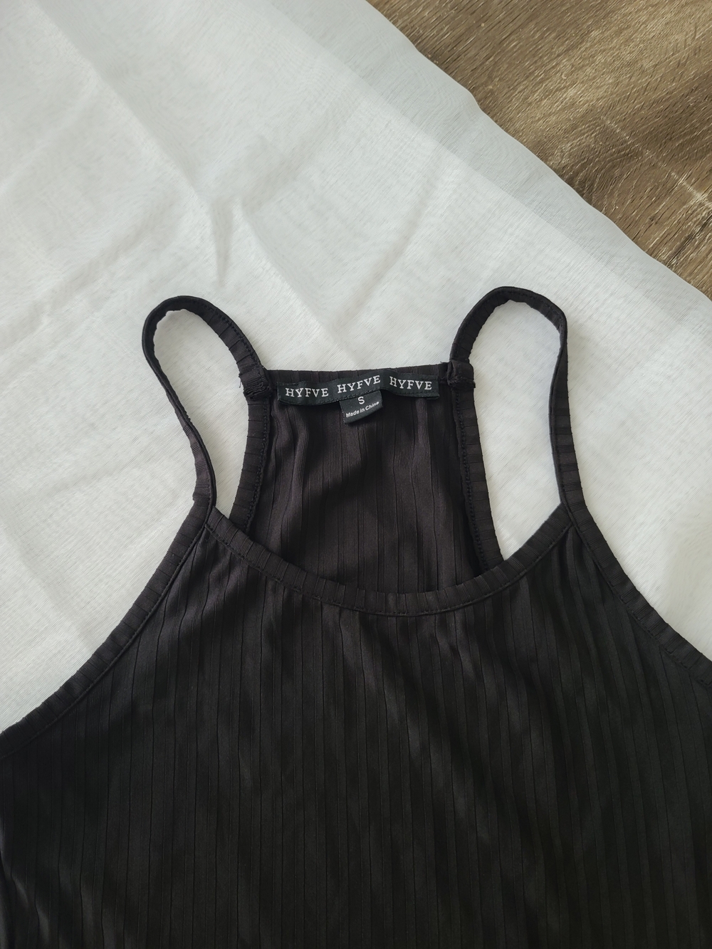 HYFVE Black Ribbed Racerback Bodysuit - Picture 4 of 5